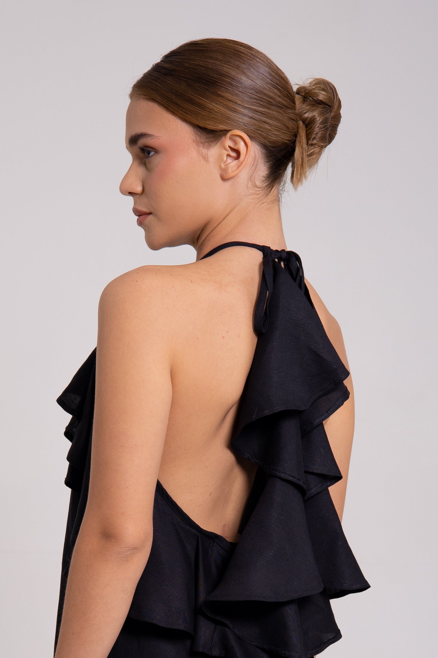 Mini backless dress